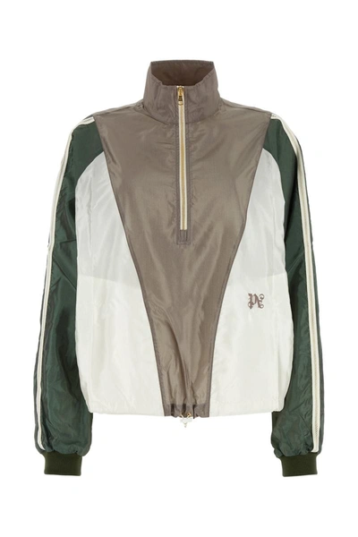Shop Palm Angels Jackets In Lilacmultic
