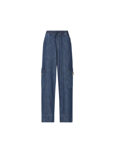 Shop Valentino Garavani Jeans In Medium Blue Denim