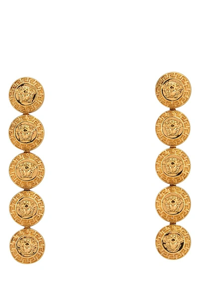 Shop Versace Earrings In Tributegold