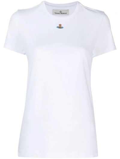 Shop Vivienne Westwood Orb Peru T-shirt Clothing In White