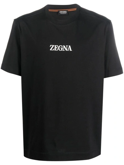 Shop Zegna #ute Cotton T-shirt Clothing In K09