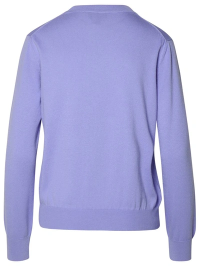 Shop Apc A.p.c. Lilac Cotton Sweater In Lilla