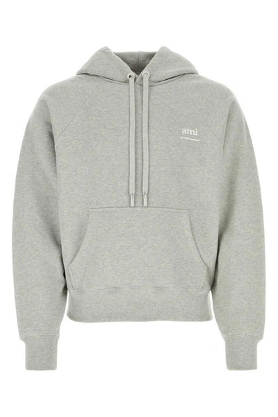 Shop Ami Alexandre Mattiussi Ami Sweatshirts In Grey