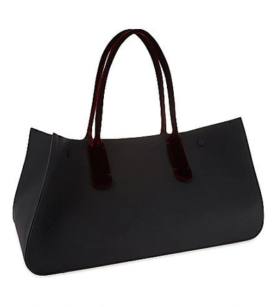 Shop Roksanda Large Calf Leather Tote In Black