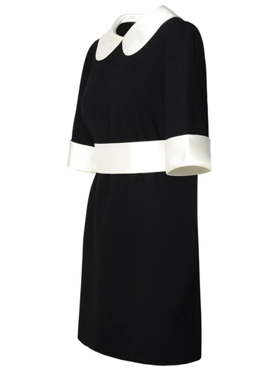 Shop Dolce & Gabbana Collar Dress In Black