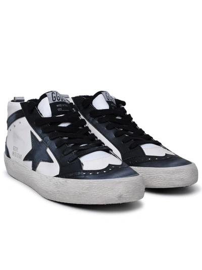 Shop Golden Goose 'mid-star Classic' White Leather Sneakers