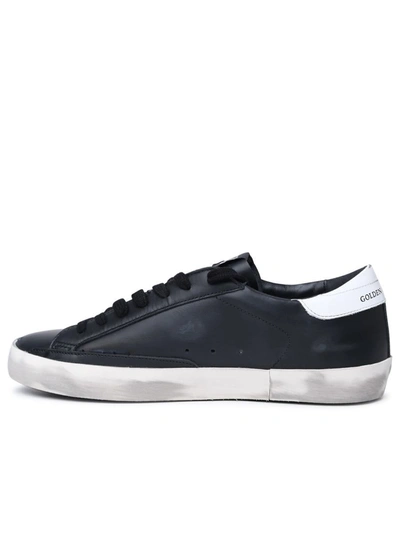 Shop Golden Goose 'super-star Classic' Black Leather Sneakers