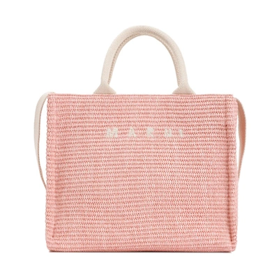 Shop Marni Handbags In Pink & Purple