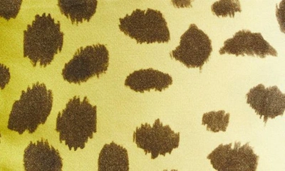Shop Attico Jace Cheetah Print Cutout Minidress In Light Yellow