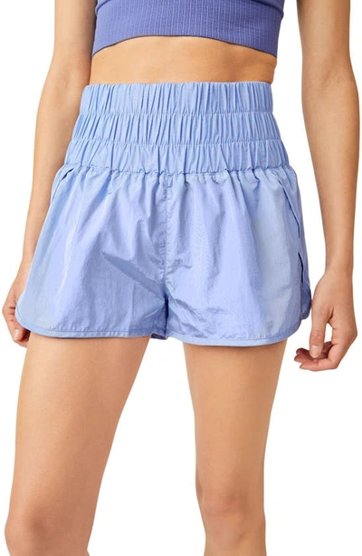 Shop Fp Movement The Way Home Shorts In Vintage Blue
