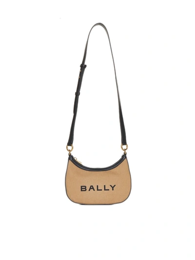 Shop Bally Bags In Sand/black+oro