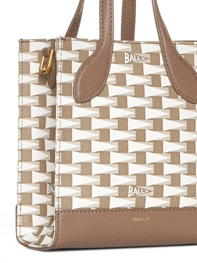 Shop Bally Bags In Multi Deep Sepia+oro