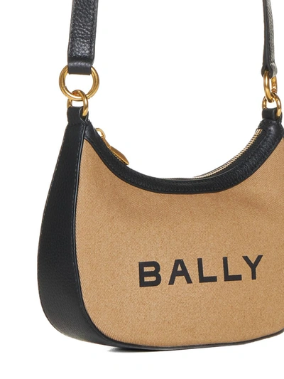 Shop Bally Bags In Sand/black+oro