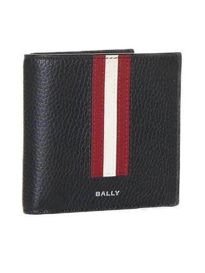 Shop Bally Wallets In Black/red+pall