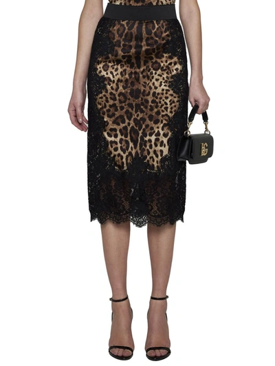 Shop Dolce & Gabbana Skirts In Leo New