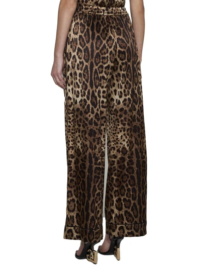 Dolce & Gabbana Leopard-print Straight-leopard Pants In Leo New