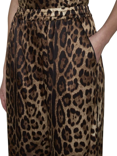 Dolce & Gabbana Leopard-print Straight-leopard Pants In Leo New