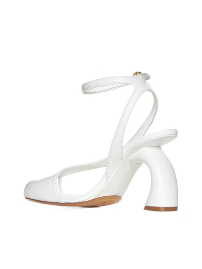 Shop Dries Van Noten Sandals In White