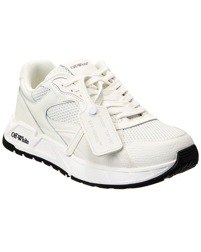 Shop Off-white Kick Off Leather Sneaker In White