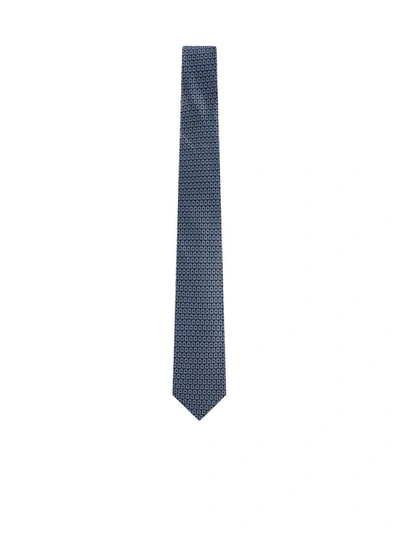 Shop Ferragamo Ties In F.navy