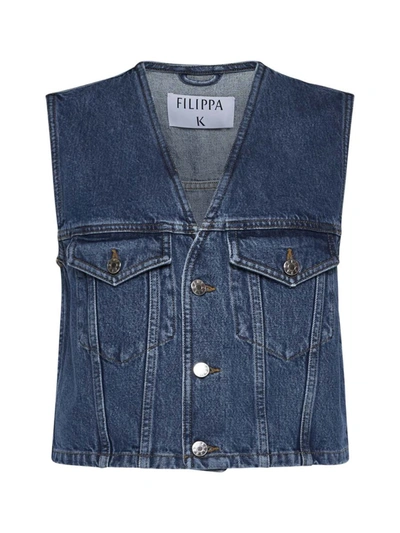 Shop Filippa K Jackets In Washed Mid Blue