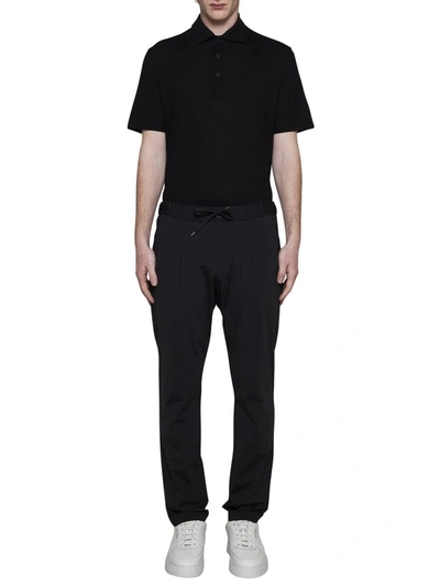 Shop Herno Trousers In Black