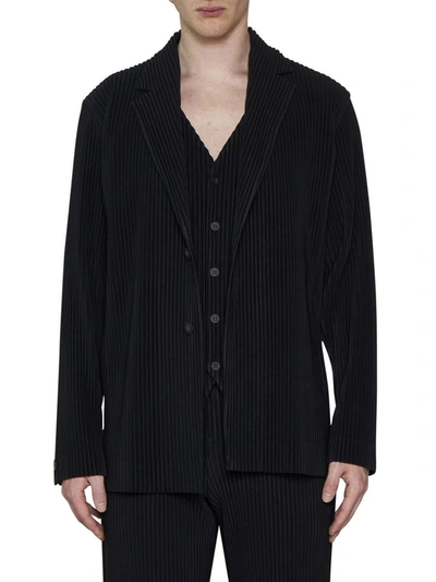 Shop Issey Miyake Homme Plisse  Jackets In Black