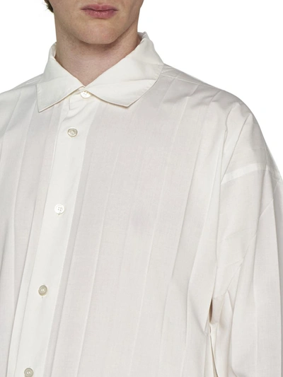Shop Issey Miyake Homme Plisse  Shirts In White