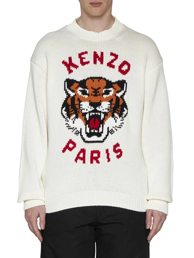 Shop Kenzo Sweaters In Beige