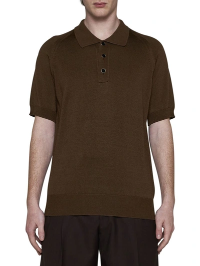 Shop Lardini Attitude T-shirts And Polos In Brown