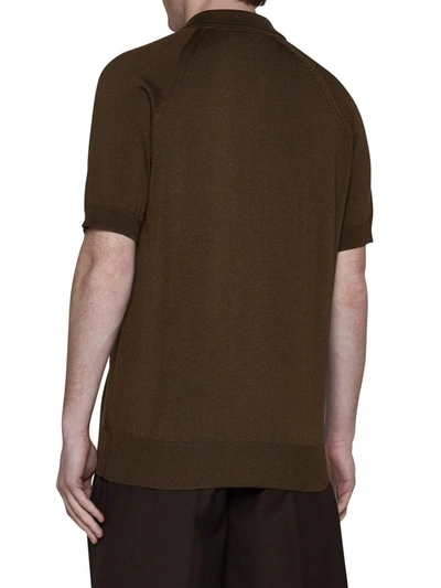 Shop Lardini Attitude T-shirts And Polos In Brown