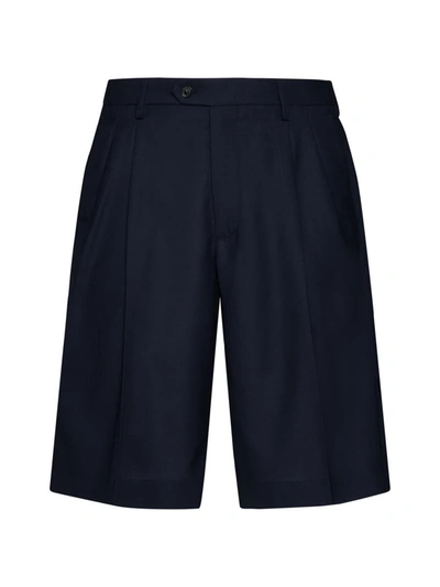 Shop Lardini Shorts In Blue