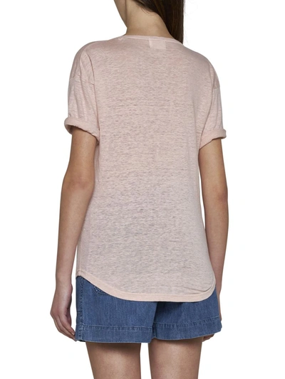 Shop Isabel Marant Étoile Marant Etoile T-shirts And Polos In Pearl Rose/silver