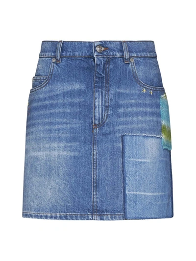 Shop Marni Skirts In Iris Blue