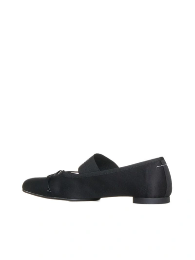 Shop Mm6 Maison Margiela Flat Shoes In Black