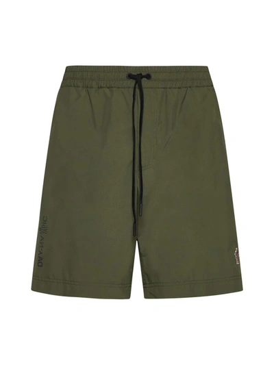 Shop Moncler Grenoble Shorts In Green