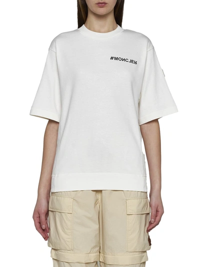 Shop Moncler Grenoble T-shirts And Polos In White