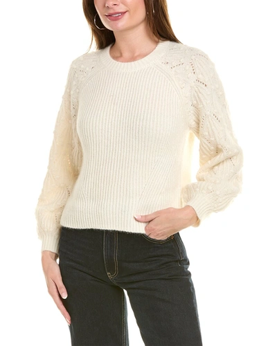 Shop Splendid Rayne Mohair & Wool-blend Sweater In White