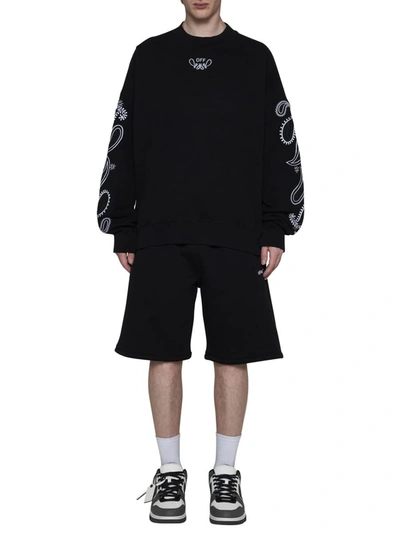 Shop Off-white Off White Shorts In Black