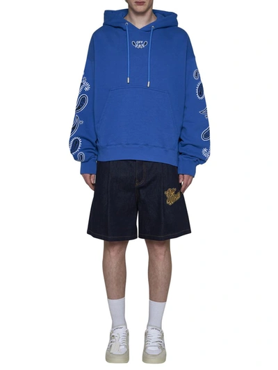 Shop Off-white Off White Sweaters In Blue