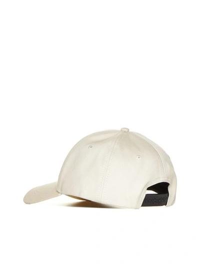 Shop Palm Angels Hats In Off White Black