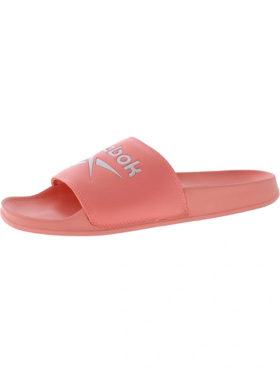 Shop Reebok Classic Womens Open Toe Slip On Pool Slides In Pink