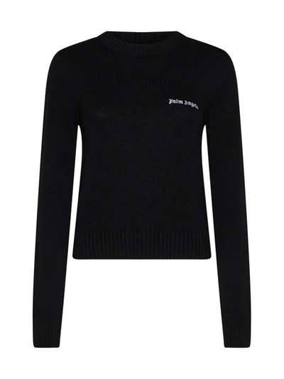 Shop Palm Angels Sweaters In Black Off White