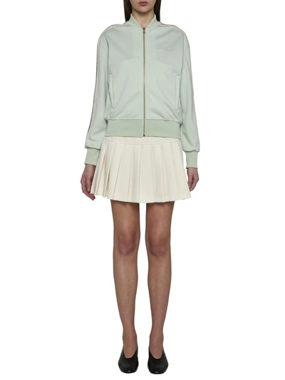 Shop Palm Angels Sweaters In Mint Off White
