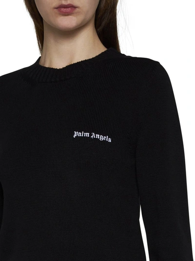 Shop Palm Angels Sweaters In Black Off White