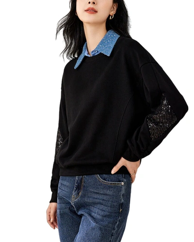 Shop Ounixue Sweater In Black