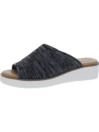 Shop Corso Como Ditya Womens Knit Slip-on Platform Sandals In Grey