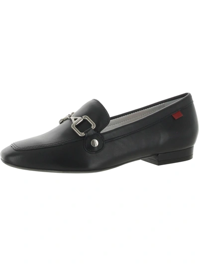 Shop Marc Joseph West Houston Womens Leather Slip-on Loafers In Black