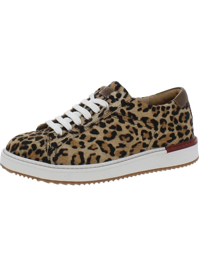 Shop Hush Puppies Sabine Womens Calf Hair Leopard Print Casual And Fashion Sneakers In Brown