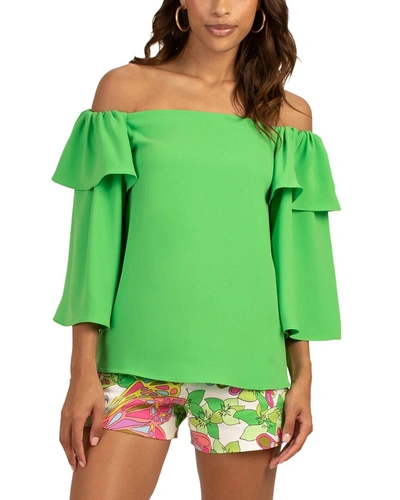 Shop Trina Turk Excited Top In Green